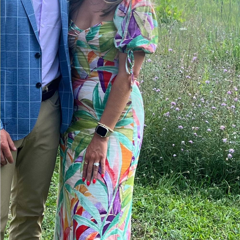 Charles Henry Multicolor Maxi Dress